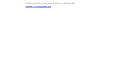 Desktop Screenshot of morttjarn.mala.se